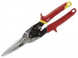 Milwaukee Hand Tools Metal Aviation Snips Extra Long Straight Cut