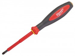 Milwaukee Hand Tools VDE Slotted/Pozidriv Screwdriver SL/PZ1 x 80mm