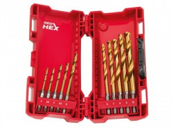 Milwaukee Power Tools SHOCKWAVE HSS-Ground Titanium Metal Drill Bit Set, 10 Piece