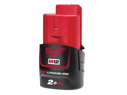 Milwaukee M12 B2 REDLITHIUM-ION Battery 12 Volt 2.0Ah Li-Ion