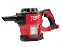 Milwaukee Power Tools M18 CV-0 Compact Hand Vac 18V Bare Unit