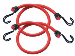 Master Lock Twin Wire Bungee Cord 60cm Red 2 Piece