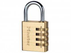 Master Lock Brass Finish 40mm 4-Digit Combination Padlock