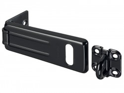 Master Lock Wrought Steel Hasp Matt Black 115mm