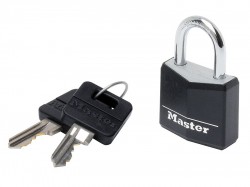 Master Lock Aluminium Black Vinyl Cover 30mm Padlock 4-Pin