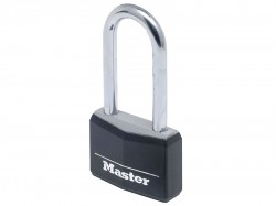 Master Lock Aluminium Black Vinyl Cover 40mm Padlock 4-Pin - 51mm Shackle