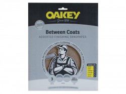 Oakey Between Coats Finishing Sandpaper 230 x 280mm Assorted (3)