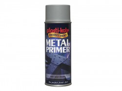 PlastiKote Metal Primer Spray Grey 400ml