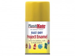 PlastiKote Fast Dry Enamel Aerosol Buttercup Yellow 100ml