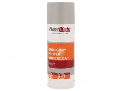 PlastiKote Trade Quick Dry Primer Spray Grey 400ml