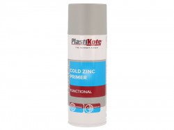 PlastiKote Trade Cold Zinc Spray Primer 400ml