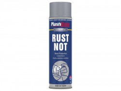 Plasti-kote Rust Not Spray Matt Silver Grey 500ml