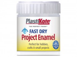 PlastiKote Fast Dry Enamel Paint B30 Bottle Silver Aluminium 59ml