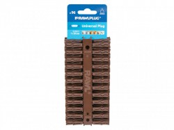 Rawlplug Brown UNO Plugs 7 x 30mm (Card 96)