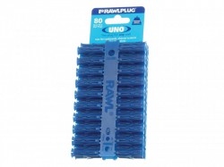 Rawlplug Blue UNO Plugs 8 x 32mm (Card 80)