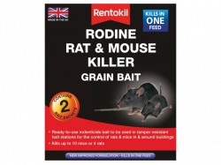 Rentokil Rodine Rat & Mouse Killer Grain Bait (Sachets 2)