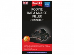 Rentokil Rodine Rat & Mouse Killer Grain Bait (Sachets 6)