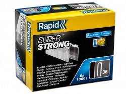 Rapid 36/14 14mm DP x 5m Galvanised Staples (Box 1000 x 5)