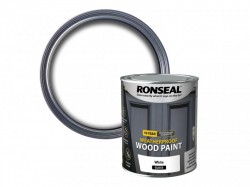 Ronseal 10 Year Weatherproof Wood Paint White Gloss 750ml