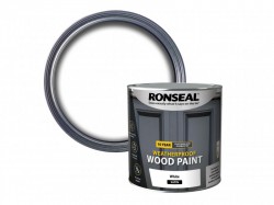 Ronseal 10 Year Weatherproof Wood Paint White Satin 2.5 litre