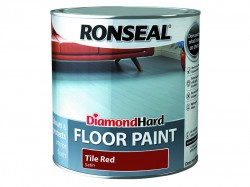 Ronseal Diamond Hard Floor Paint Satin Tile Red 2.5 litre