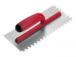 RUBI TILING TOOLS PRO Steel Notched Trowel 11 x 4in x 1/2in Notch