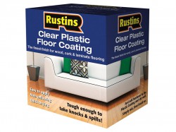 Rustins Clear Plastic Floor Coating Kit Gloss 1 Litre