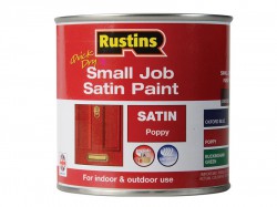 Rustins Quick Dry Small Job Satin Paint Poppy 250ml