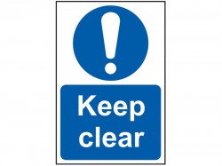 Scan Keep Clear - PVC Sign 200 x 300mm