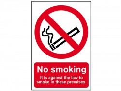 Scan No Smoking In These Premises - PVC Sign 200 x 300mm