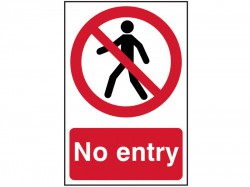 Scan No Entry - PVC Sign 200 x 300mm