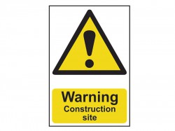 Scan Warning Construction Site - PVC Sign 200 x 300mm