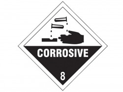 Scan Corrosive 8 - Self Adhesive Vinyl Sign 100 x 100mm