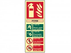 Scan Fire Extinguisher Composite Foam - Photoluminescent 75 x 200mm