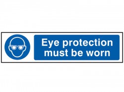 Scan Eye Protection Must Be Worn - PVC Sign 200 x 50mm