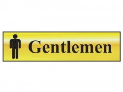 Scan Gentlemen - Polished Brass Effect 200 x 50mm