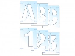 Scan Letter & Number Stencil Kit 100mm