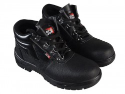 Scan 4 D-Ring Chukka Safety Boots Black UK 7 EUR 41