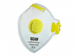 Scan Fold Flat Valved Disposable Mask FFP1 (Pack of 10)