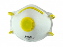 Scan Moulded Disposable Mask Valved FFP1 Protection (Pack 3)