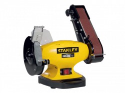 Stanley� Machines SXGBL150E Bench Grinder with Grinding Wheel/Sander Arm 240V 330W