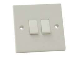 SMJ Lightswitch 2 Gang 2 Way 10 Amp