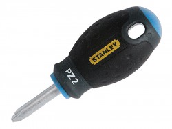 STANLEY FatMax Stubby Screwdriver Pozidriv Tip PZ2 x 30mm