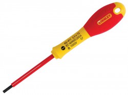 STANLEY FatMax VDE Insulated Screwdriver Parallel Tip 3.5 x 75mm