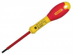 STANLEY FatMax VDE Insulated Screwdriver Parallel Tip 4.0 x 100mm