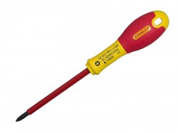 STANLEY FatMax VDE Insulated Screwdriver Phillips Tip PH0 x 75mm