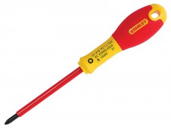 STANLEY FatMax VDE Insulated Screwdriver Pozidriv Tip PZ1 x 100mm