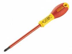 STANLEY FatMax VDE Insulated Screwdriver Pozidriv Tip PZ2 x 125mm