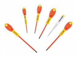 STANLEY FatMax VDE Insulated Screwdriver Set, 6 Piece