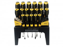 STANLEY Screwdriver Set in Rack, 44 Piece